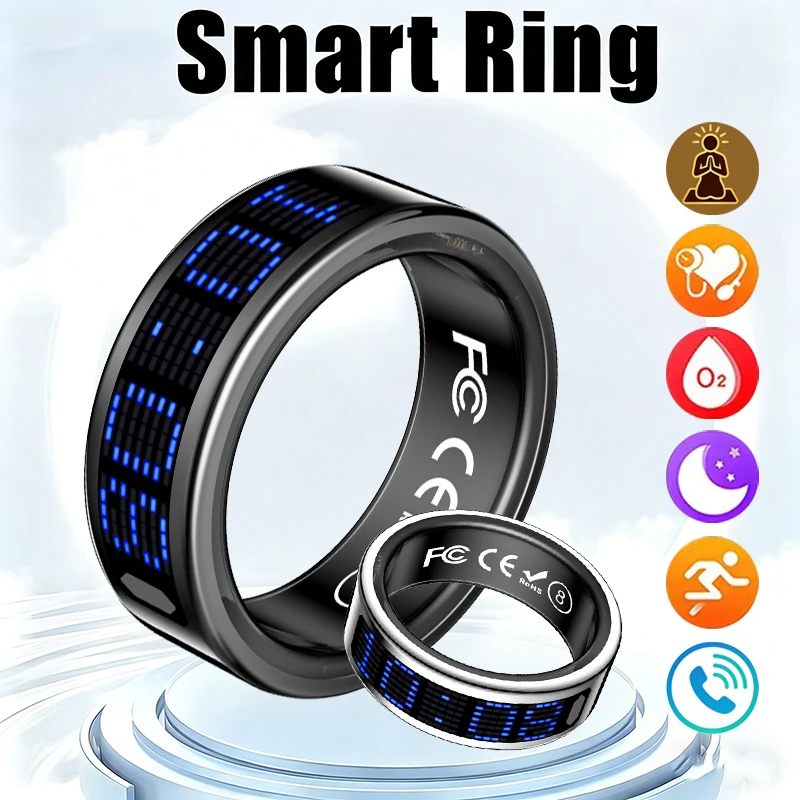 New Smart Ring Blue LED Displa - Health Monitors review and price