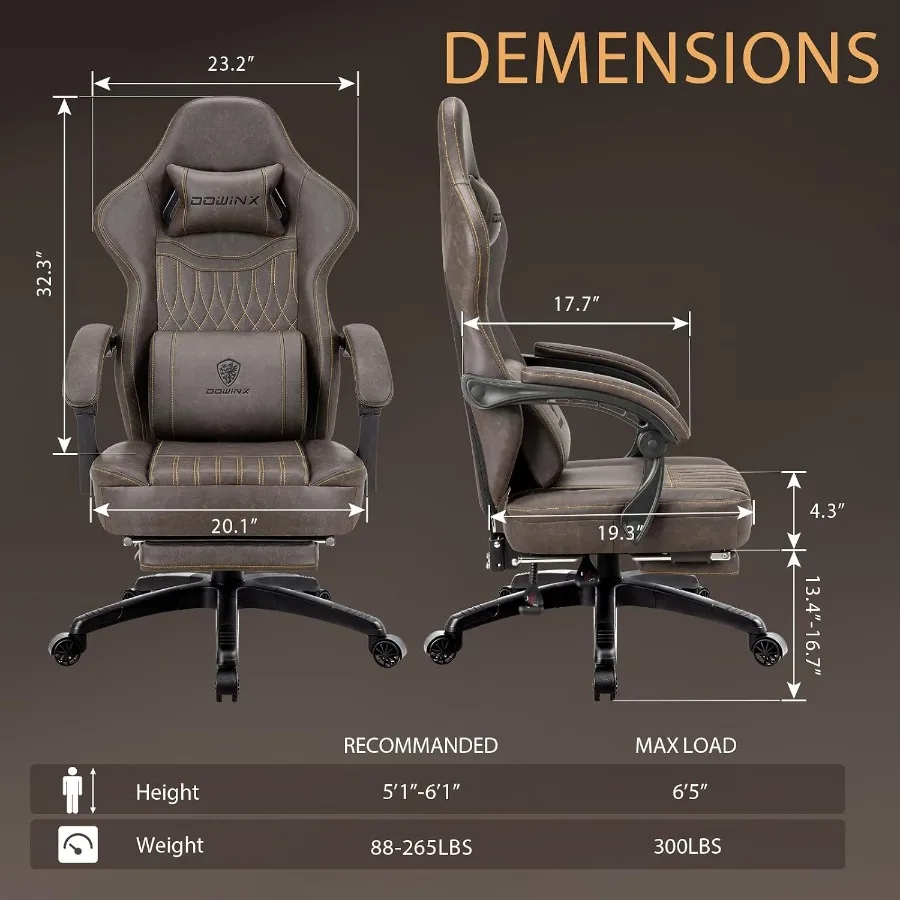 Gaming Chair for Adults Teens: - Massage review and price