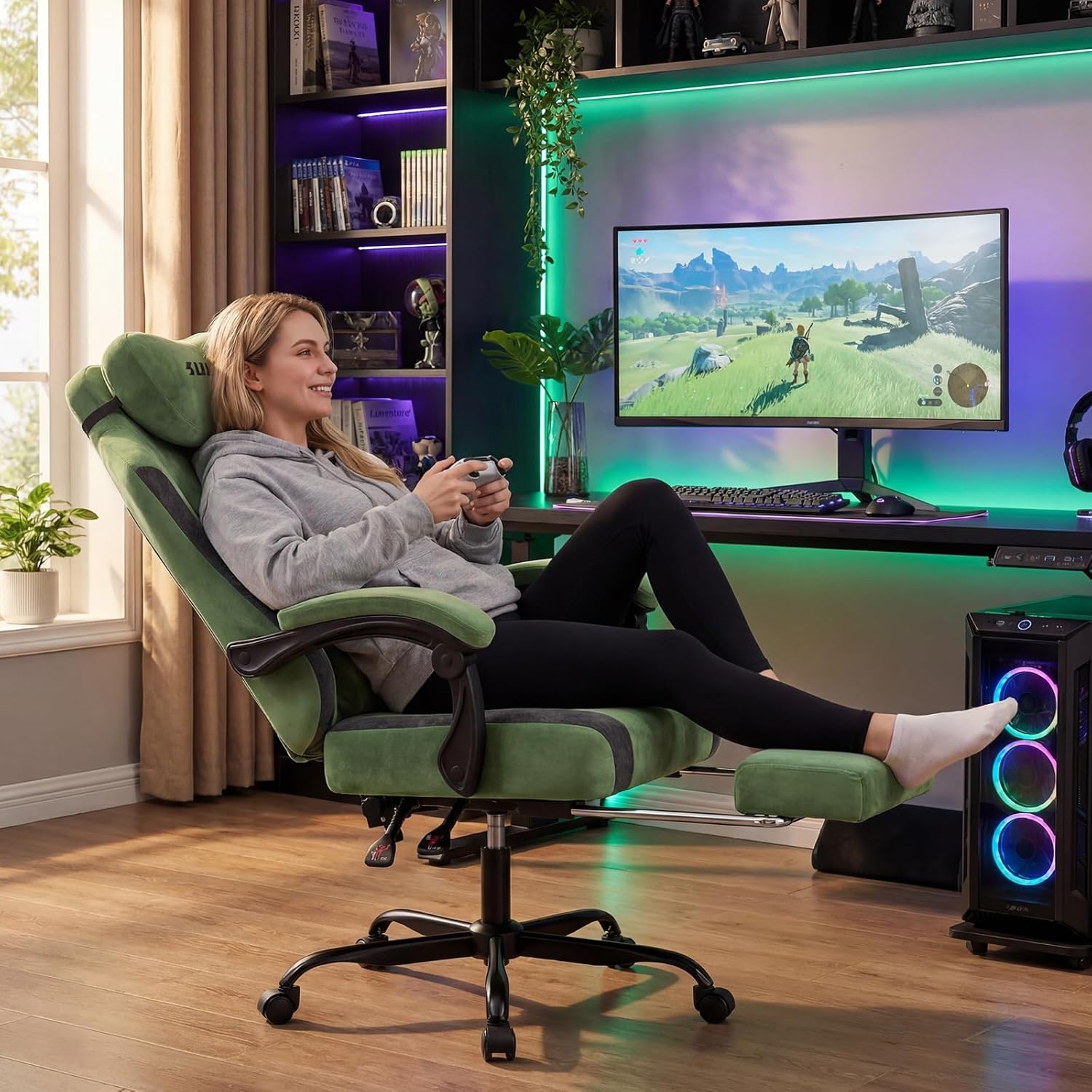 Fabric Video Gaming Chair, Erg - Massage review and price