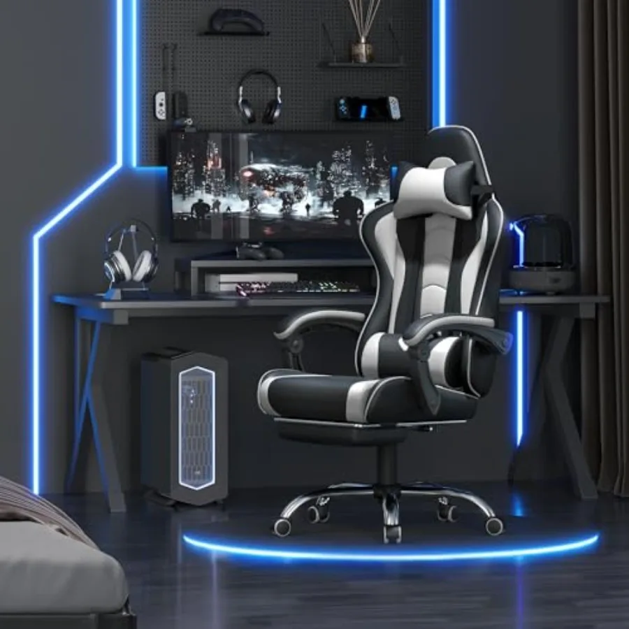 Gaming chair with footrest, ma - Massage review and price