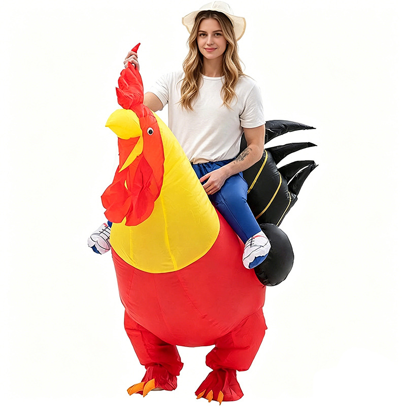 Halloween Funny Rooster Inflat - Makeup review and price