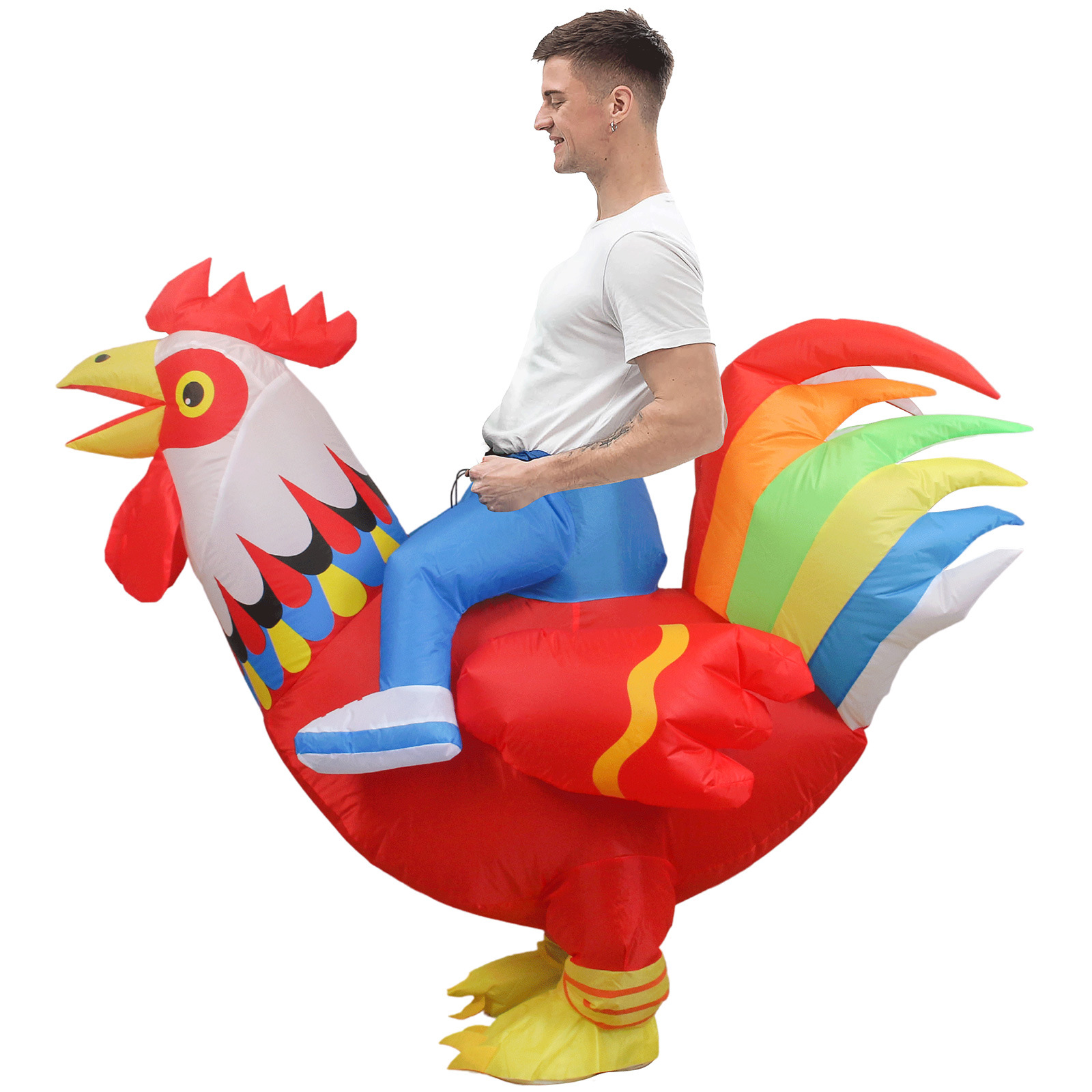 Halloween Funny Rooster Inflat - Makeup review and price