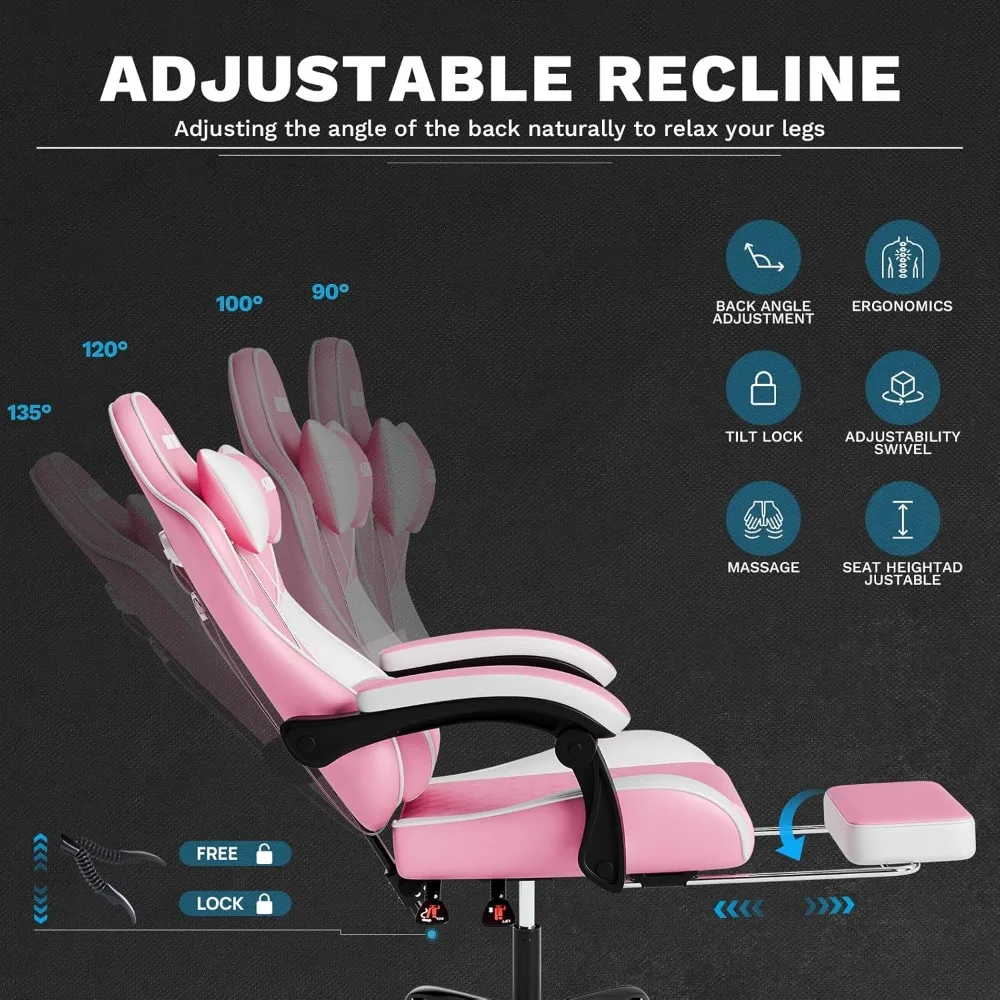Ergonomic Gaming Chairs for Ad - Massage review and price