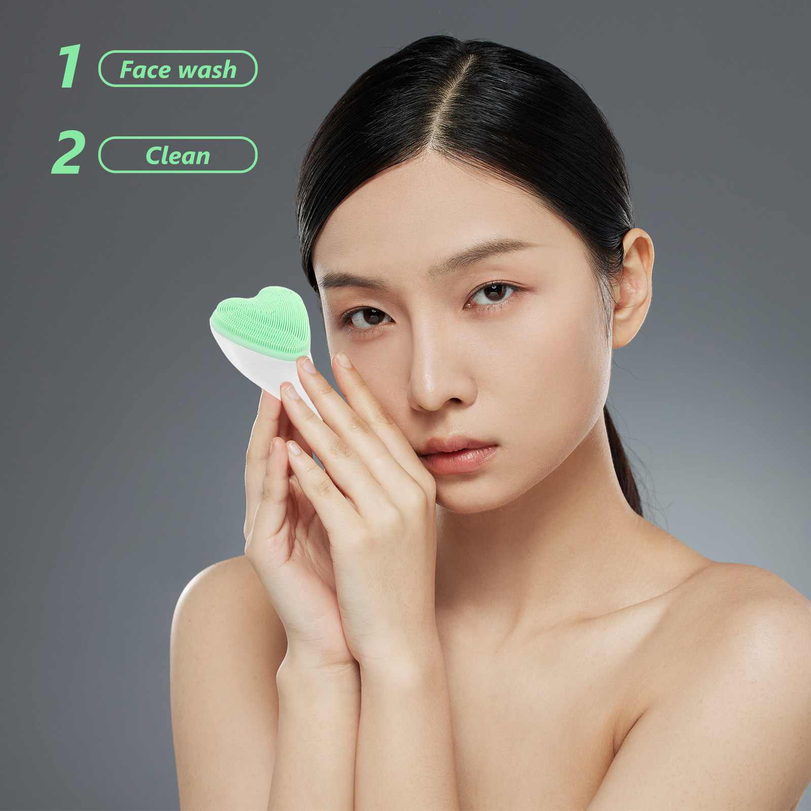 Facial Cleansing Brush Silicon - Silicone Face Scrubber Electric review and price