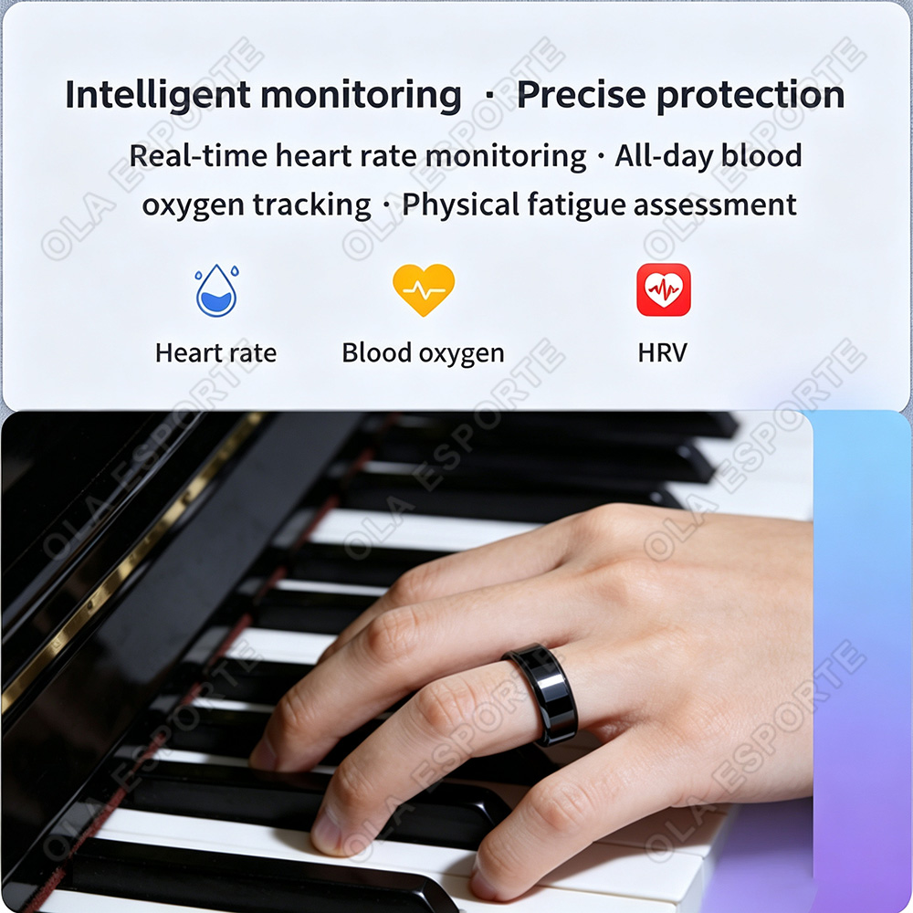 Ceramic Smart Ring Heart Rate  - Health Monitors review and price