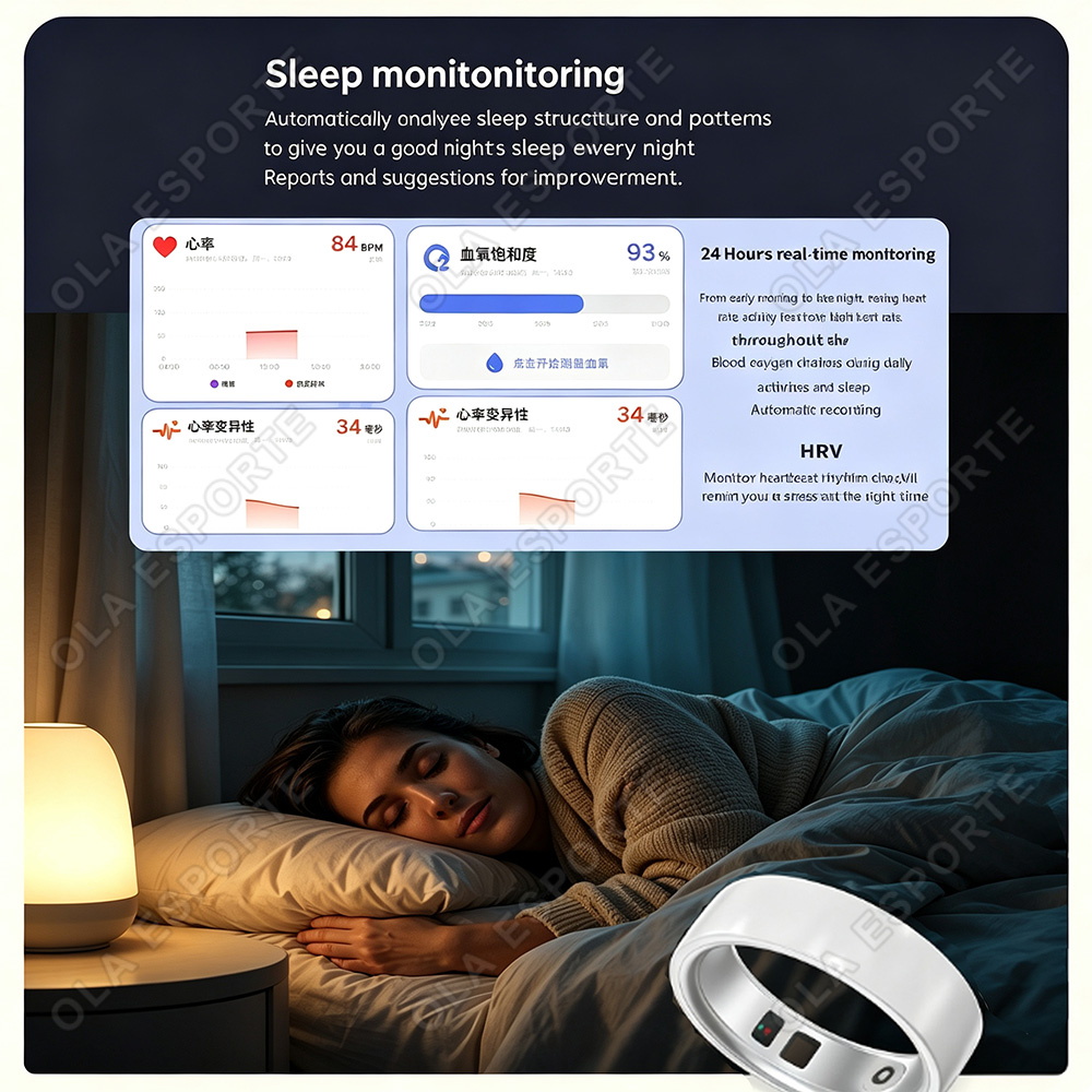 Ceramic Smart Ring Heart Rate  - Health Monitors review and price