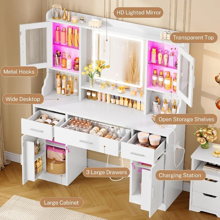 Makeup vanity desk with mirror - Makeup review and price