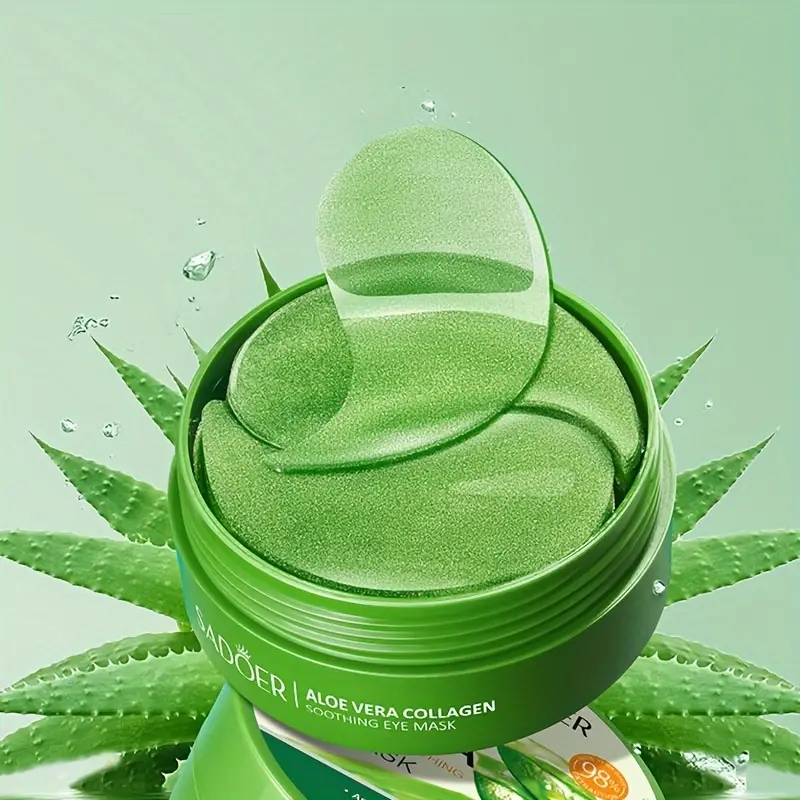 60 Pieces of Aloe Vera Collage - Collagen Under Eye Patches review and price