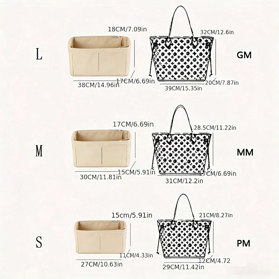 Felt Inset Bag Organizer, Mult - Makeup review and price